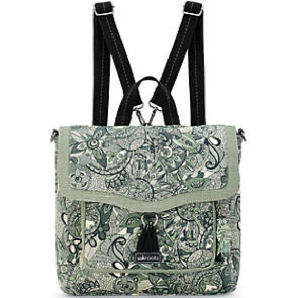 Sakroots Handbags - SakRoots Green Convertable Backpack